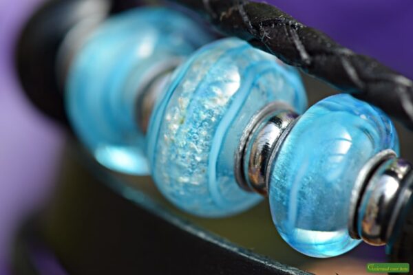 HSLA3044 | Men’s memorial leather bracelet - Image 3