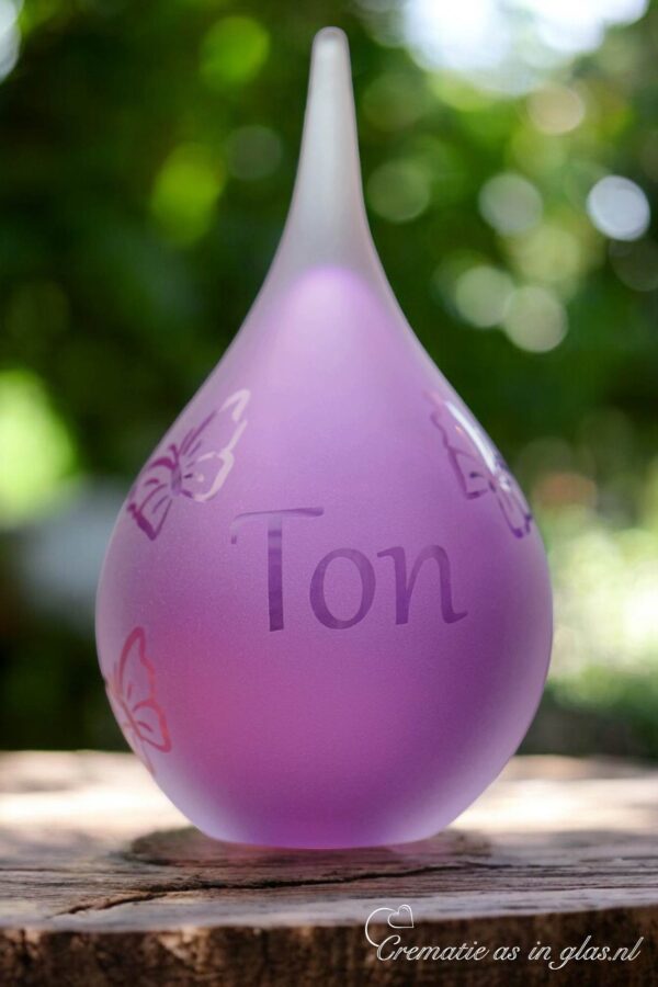 GU2012 | Purple glass urn personalized - Image 2