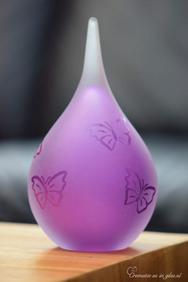 GU2012 | Purple glass urn personalized - Image 3