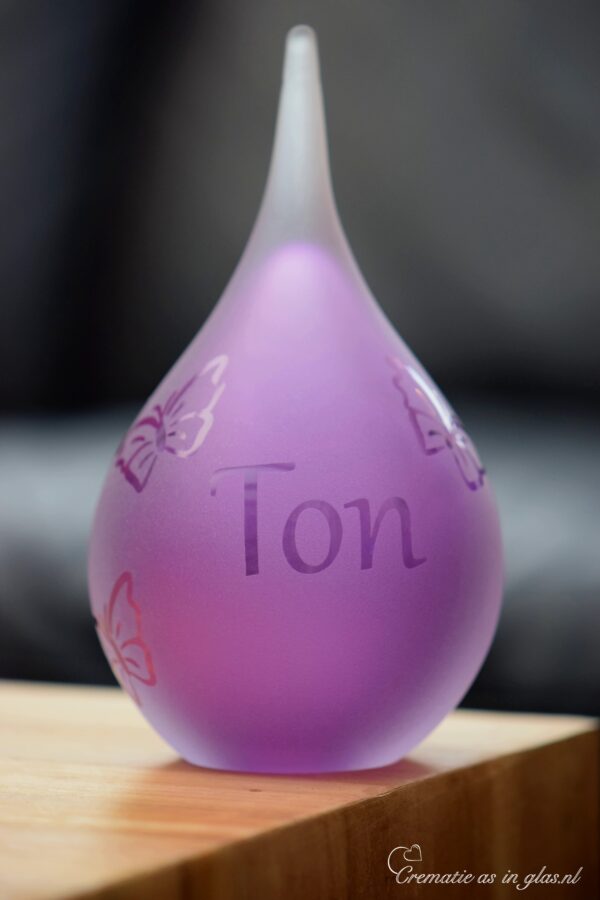 GU2012 | Purple glass urn personalized - Image 4
