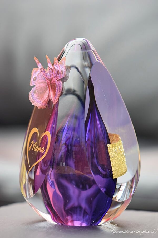 DGU1005 | Design Urn  glass Gold - Image 2