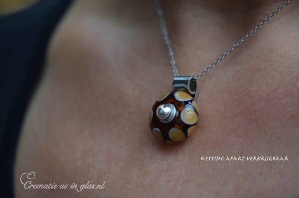 DSH4012 | Ladies pendant with cremation ashes or hair - Image 4