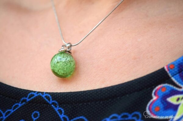 DSH4005 | Ladies pendant with cremation ashes or hair - Image 2