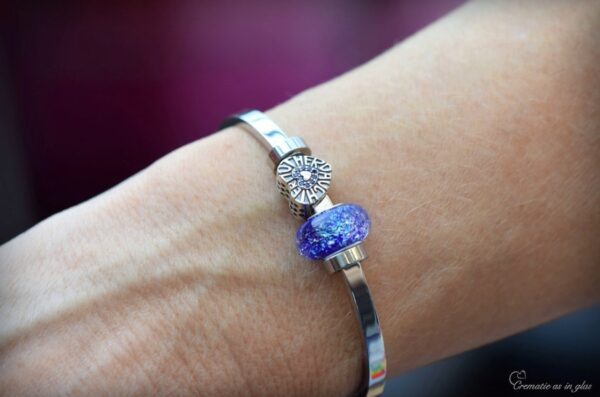 DSA3009 | Women’s memorial bracelet with cremation ashes - Image 5