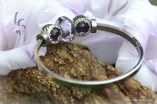 DSA3020 | Women’s memorial bracelet with cremation ashes - Image 3