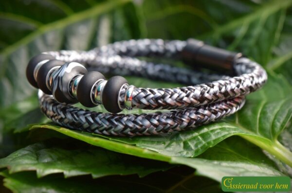 HSSA1042 | Memorial bracelet for men – sailrope - Image 3
