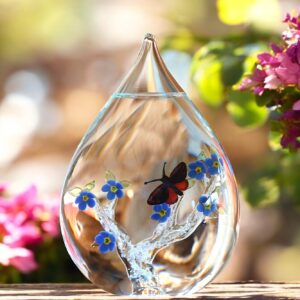 Glass urn large model with transparent stem