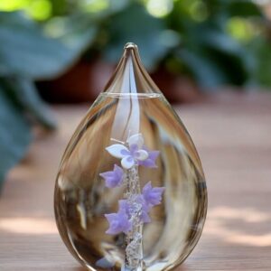 Glass urn large model with transparent stem