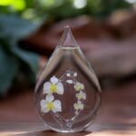 Glass urn large model with two transparent arches