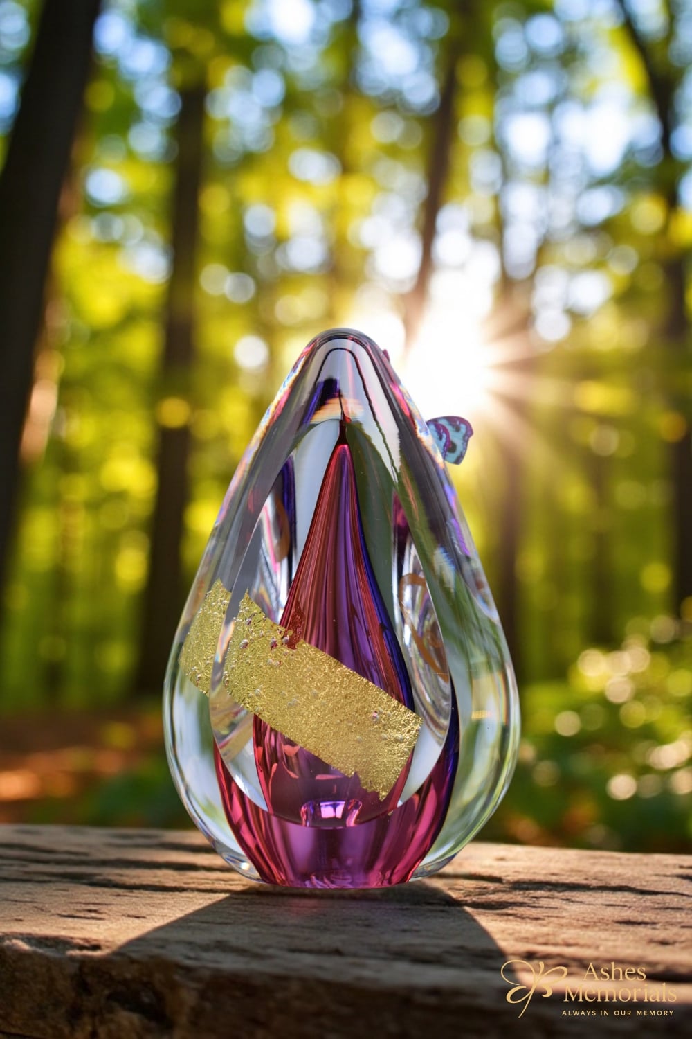 DGU1051 | Design Urn glass Gold - Image 2