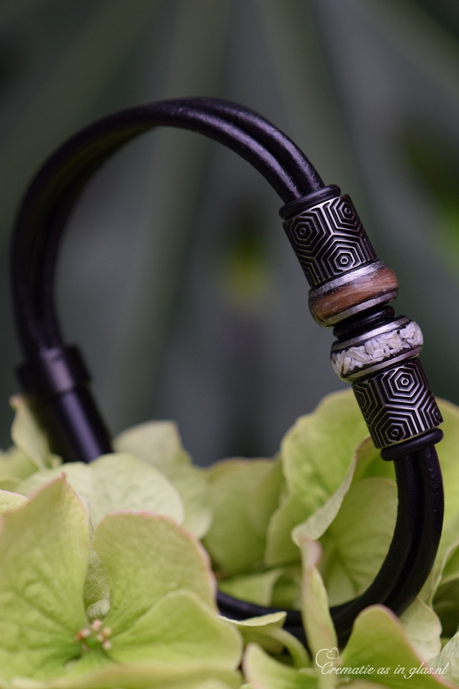 one with hair and one with ashes.